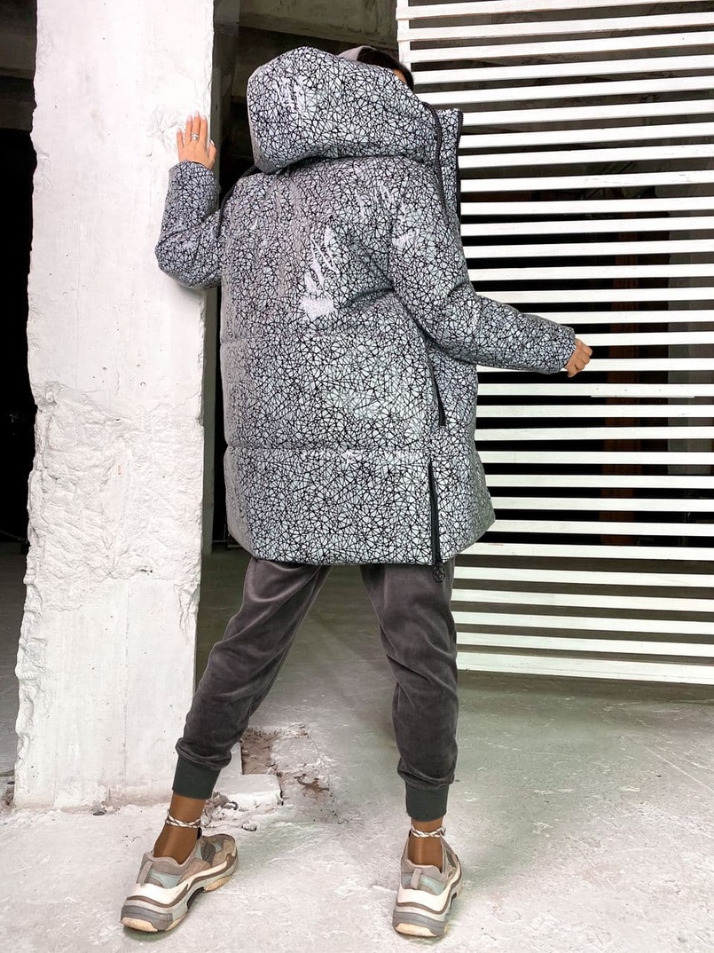 Тёплая рефлективная куртка с капюшоном ❄️ | PUSHKA SHOP