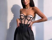 Костюм: піджак на підкладці, штани+ корсет Костюм: піджак на підкладці, штани+ корсет | PUSHKA SHOP