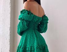 Сукня в горошок на ґудзиках з воланами Сукня в горошок на ґудзиках з воланами | PUSHKA SHOP