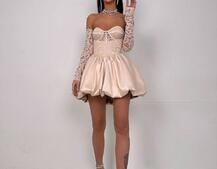 Комплект: мереживний корсет бюстьє + корсетна спідниця | PUSHKA SHOP