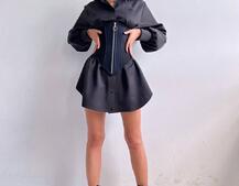 Приталена сорочка + корсет з блискавкою Приталена сорочка + корсет з блискавкою | PUSHKA SHOP