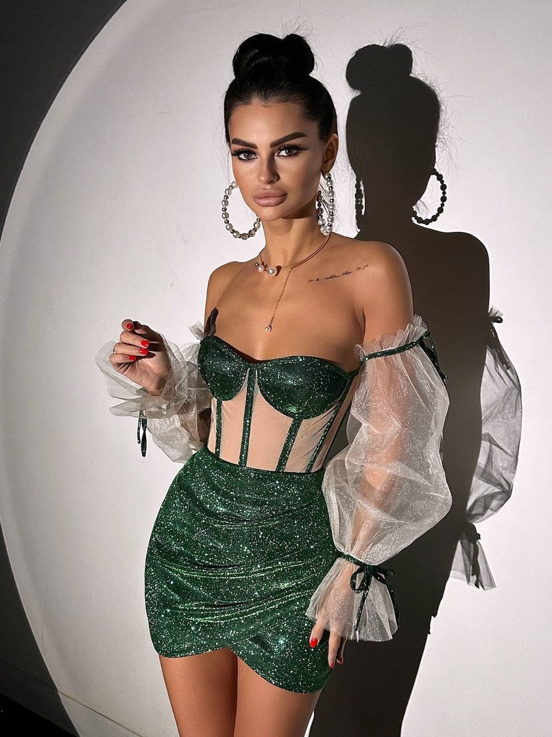 Сяючий комплект: корсет + спідниця Сяючий комплект: корсет + спідниця | PUSHKA SHOP