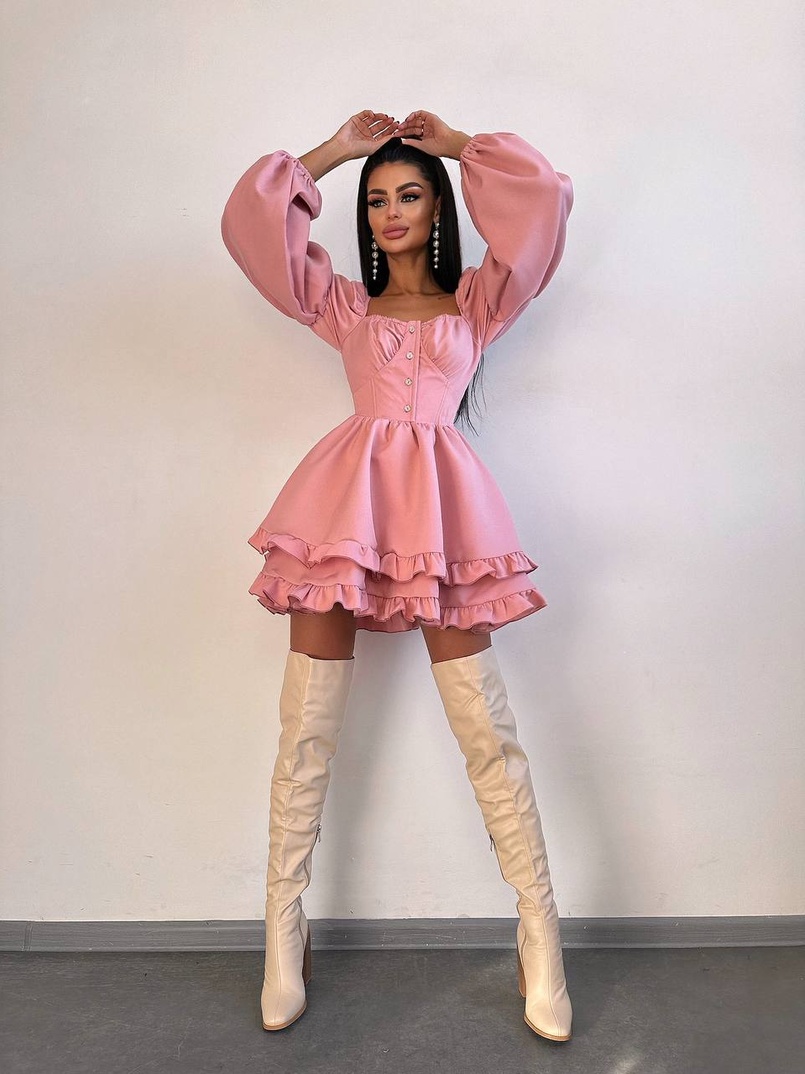 Лялькова сукня з пишною спідницею та корсетним верхом  | PUSHKA SHOP