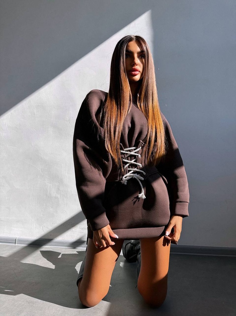 Тепле затишне худі over-size на флісі + корсет на шнурівці Можна носити з корсетом та без Тепле затишне худі over-size на флісі + корсет на шнурівці Можна носити з корсетом та без | PUSHKA SHOP