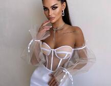 Атласний комплект: корсет + спідниця Атласний комплект: корсет + спідниця | PUSHKA SHOP