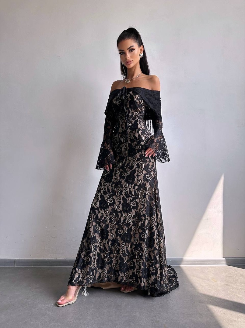 Мереживна сукня максі   Мереживна сукня максі   | PUSHKA SHOP