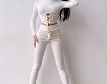 Трикотажний комплект: корсетний топ + легінси | PUSHKA SHOP