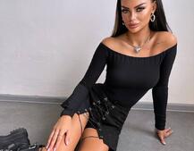 Комплект: топ + спідниця-шорти з гачками  | PUSHKA SHOP