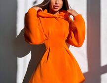 Тепле приталене худі з капюшоном на флісі + корсет на шнурівці Можна носити з корсетом та без | PUSHKA SHOP