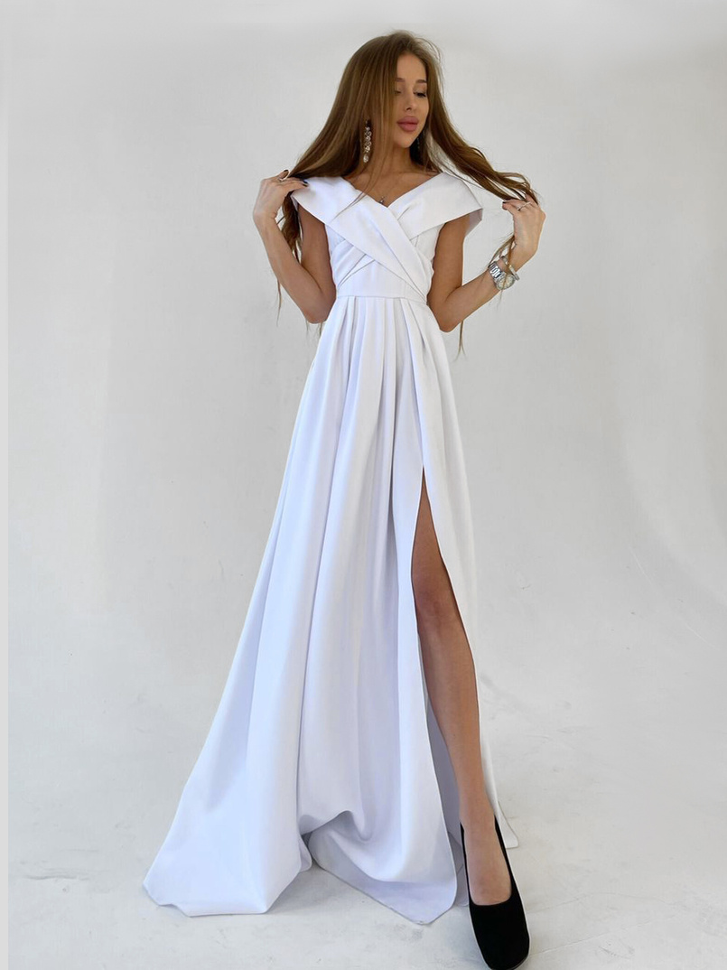 Платье-макси с разрезом Платье-макси с разрезом | PUSHKA SHOP