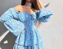 Сукня з чокером | PUSHKA SHOP