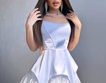 Атласна корсетна сукня  Атласна корсетна сукня  | PUSHKA SHOP