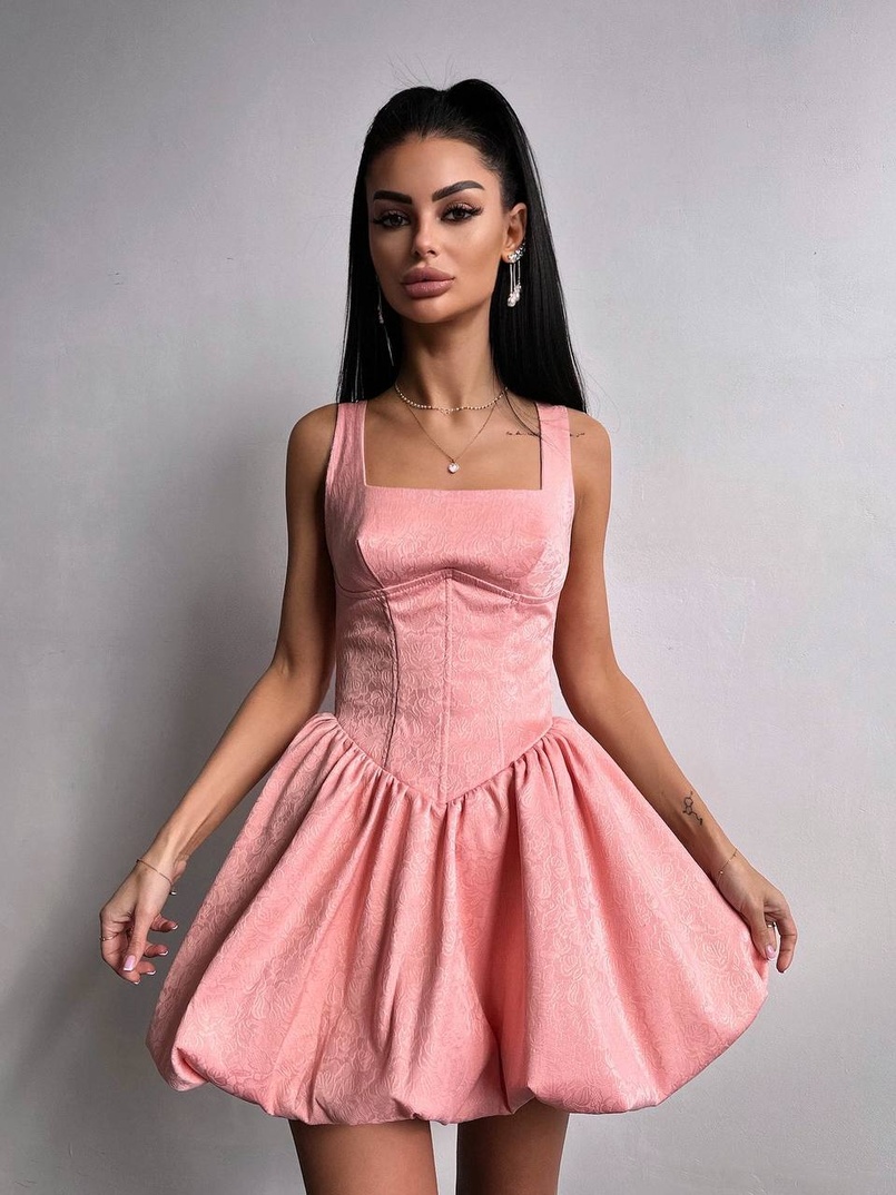 Корсетна сукня с пишною спідницею-балоном Корсетна сукня с пишною спідницею-балоном | PUSHKA SHOP