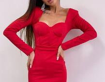 Сукня із чашечками з ефектом push up | PUSHKA SHOP