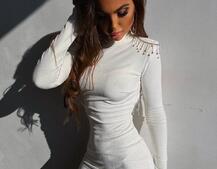 Оксамитова сукня з відкритою спинкою, декорована бахромою зі страз | PUSHKA SHOP