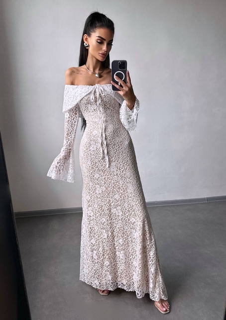 Мереживна сукня максі   | PUSHKA SHOP