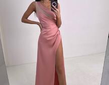 Атласна сукня максі  | PUSHKA SHOP