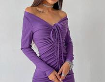 Платье-мини с затяжкой Платье-мини с затяжкой | PUSHKA SHOP