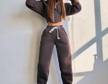 Комплект на флісі : худі з елементами корсету + штани Комплект на флісі : худі з елементами корсету + штани | PUSHKA SHOP