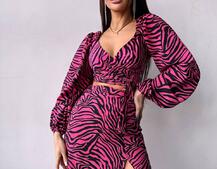 Комплект: топ із зав'язками на талії + спідниця міді з розрізом | PUSHKA SHOP