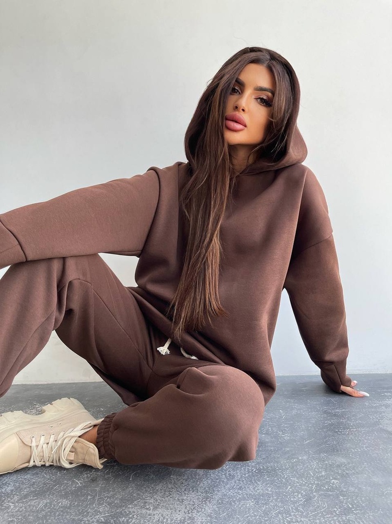 Тёплый комплект: худи + спортивные штаны Тёплый комплект: худи + спортивные штаны | PUSHKA SHOP