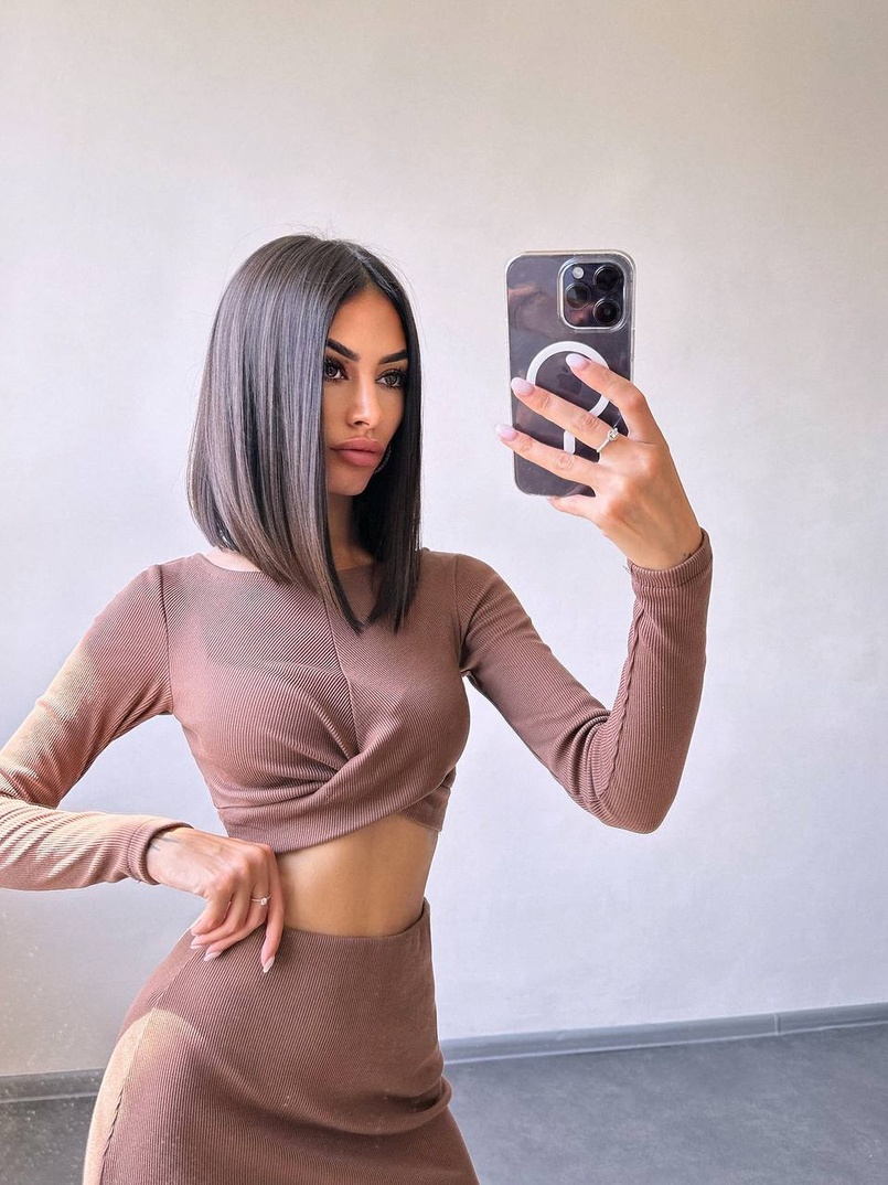 Комплект: топ + спідниця с розрізами  | PUSHKA SHOP