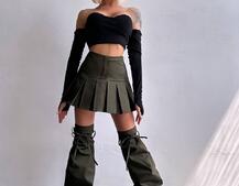 Комплект: спідниця з гетрами + топ | PUSHKA SHOP