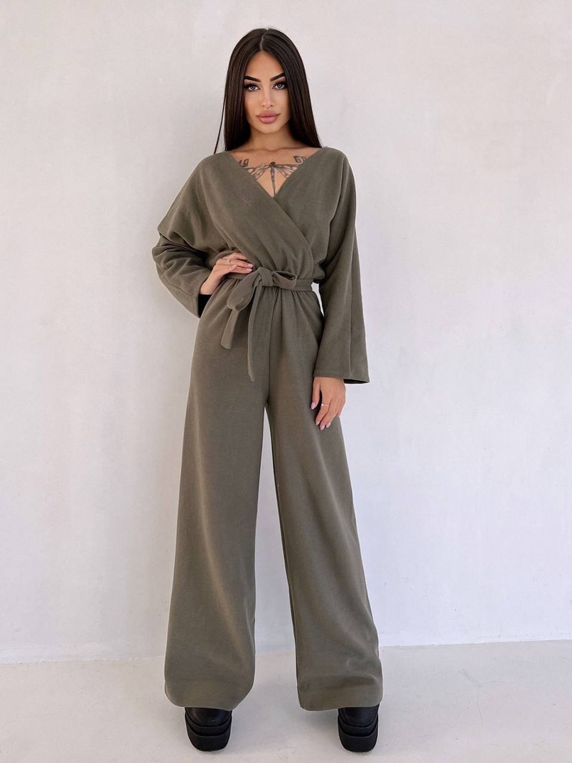 Комбінезон із широкими брюками з ангори | PUSHKA SHOP