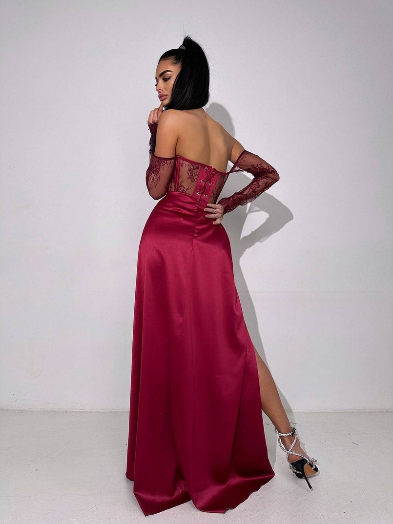 Комплект: мереживний корсет  +  спідниця максі   | PUSHKA SHOP