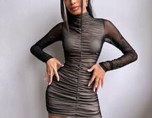 Сукня міні з драпіруванням Сукня міні з драпіруванням | PUSHKA SHOP