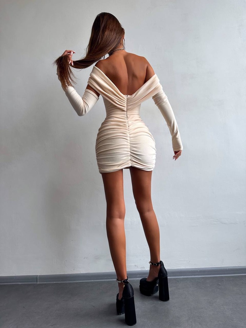 Оксамитова корсетна сукня міні, декорована стразами     Ручна робота  Оксамитова корсетна сукня міні, декорована стразами     Ручна робота  | PUSHKA SHOP