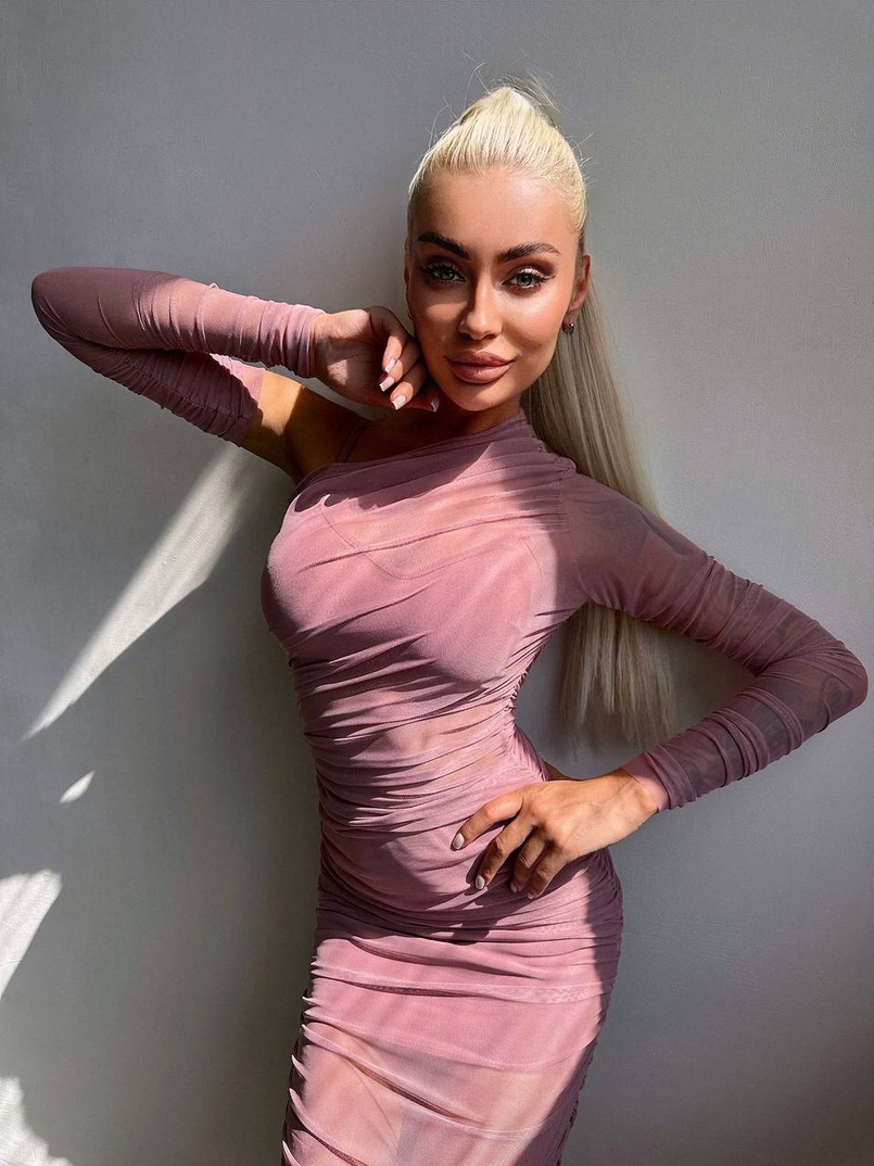 Сукня міді з драпіруванням   | PUSHKA SHOP