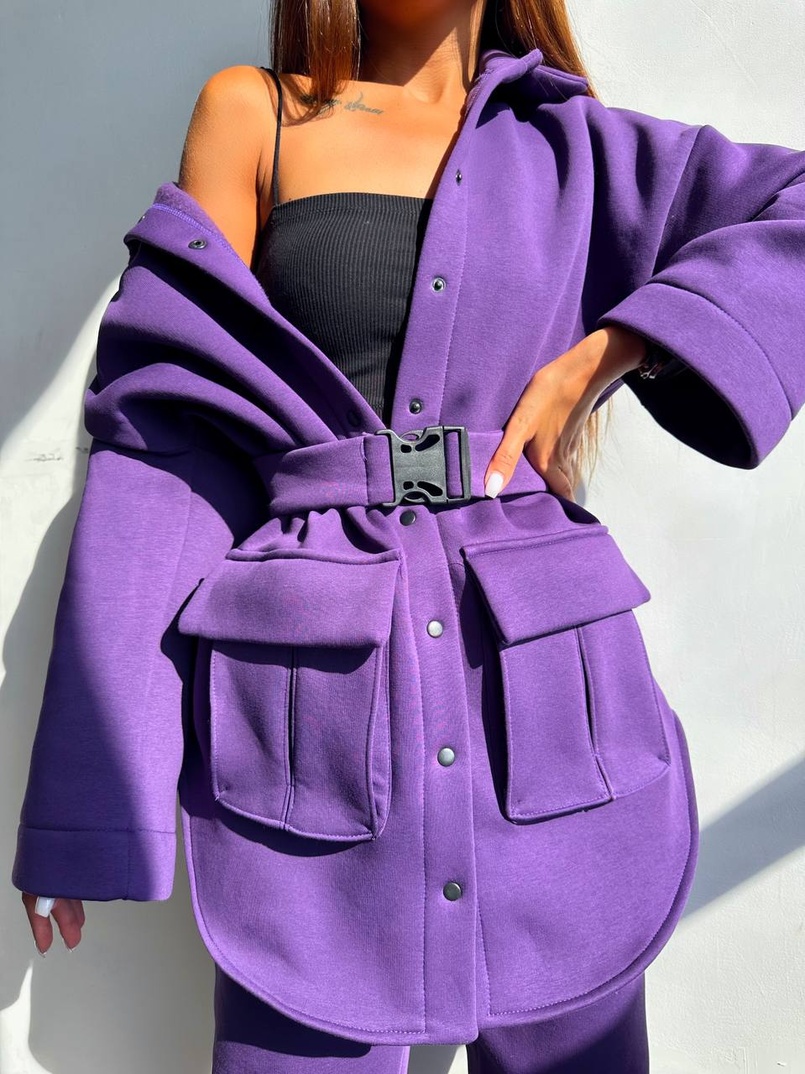 Комплект: тепла сорочка на кнопках + джоггери | PUSHKA SHOP