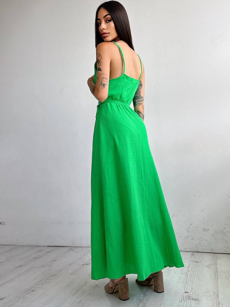 Муслиновое платье с запахом Муслиновое платье с запахом | PUSHKA SHOP