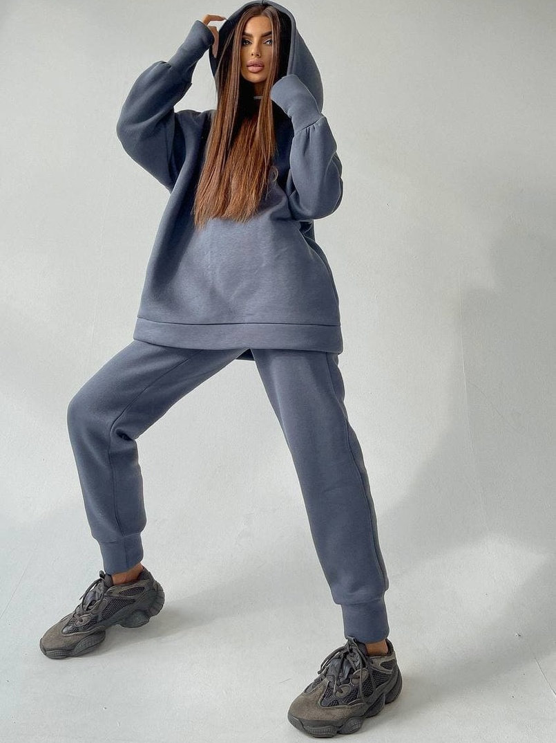 Тёплый комплект: худи + спортивные штаны Тёплый комплект: худи + спортивные штаны | PUSHKA SHOP