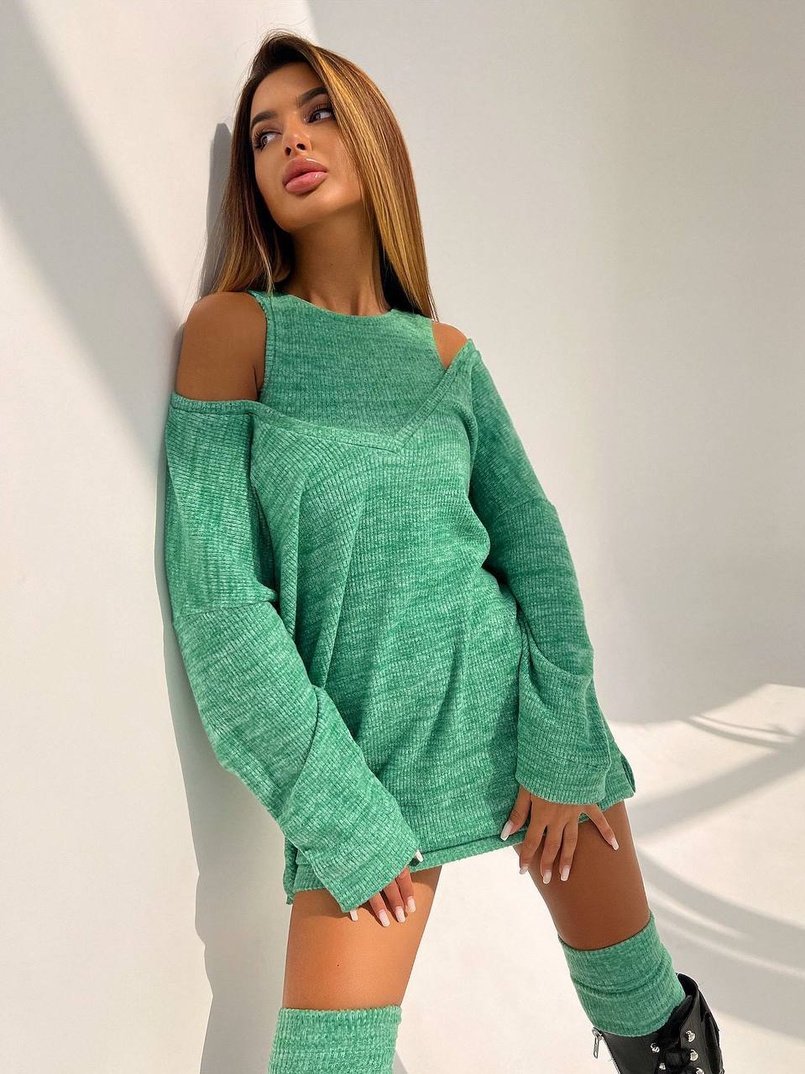 Трикотажна сукня-двійка + гетри  | PUSHKA SHOP