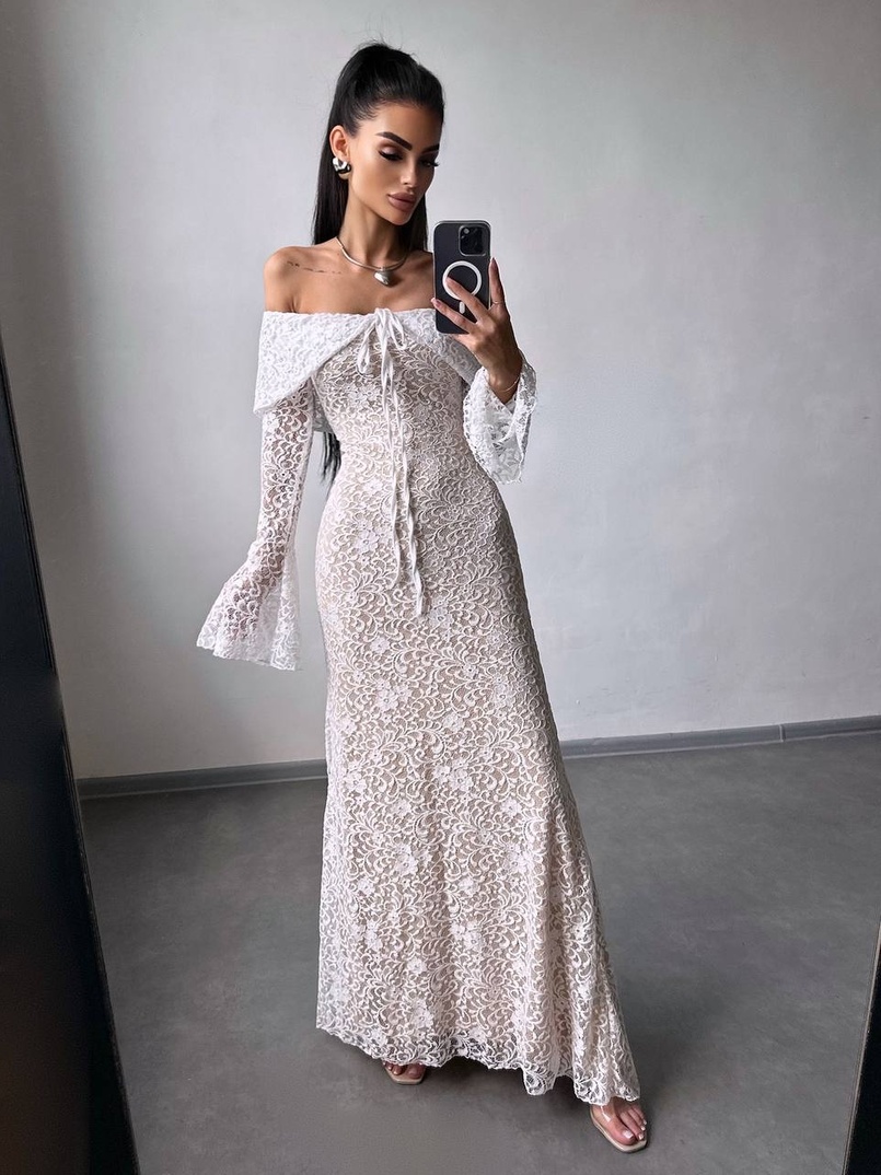 Мереживна сукня максі   Мереживна сукня максі   | PUSHKA SHOP