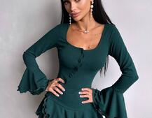 Сукня з з воланами на ґудзиках Сукня з з воланами на ґудзиках | PUSHKA SHOP