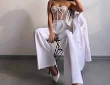 Костюм: піджак на підкладці, штани+ корсет Костюм: піджак на підкладці, штани+ корсет | PUSHKA SHOP