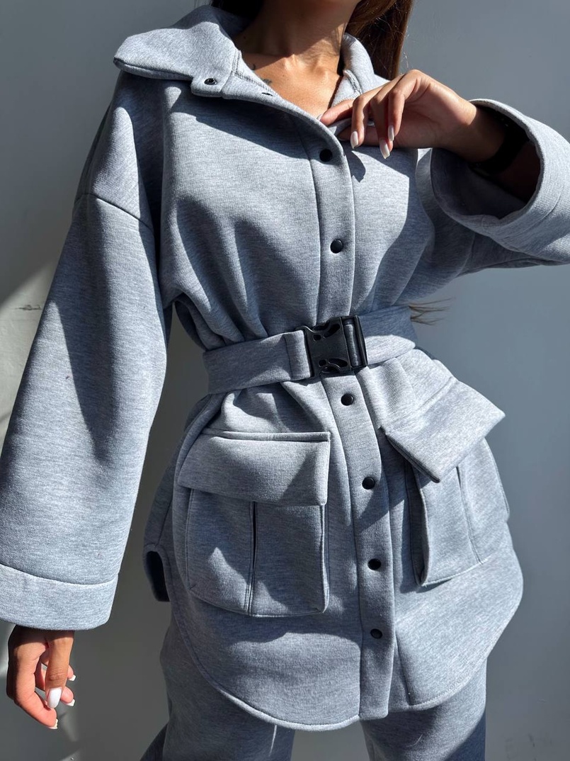 Комплект: тепла сорочка на кнопках + джоггери | PUSHKA SHOP