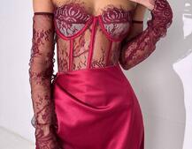 Комплект: мереживний корсет  +  спідниця максі   | PUSHKA SHOP