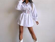 Сорочка з елементами корсета   | PUSHKA SHOP