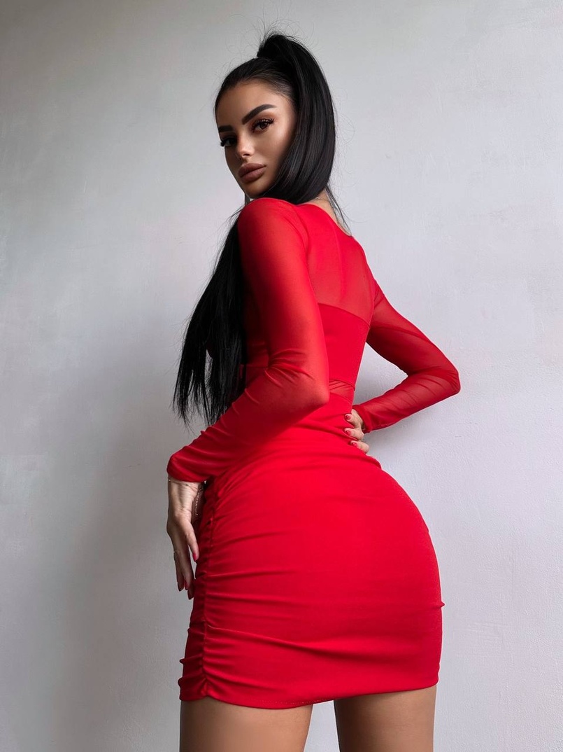 Сукня з драпіруванням  | PUSHKA SHOP