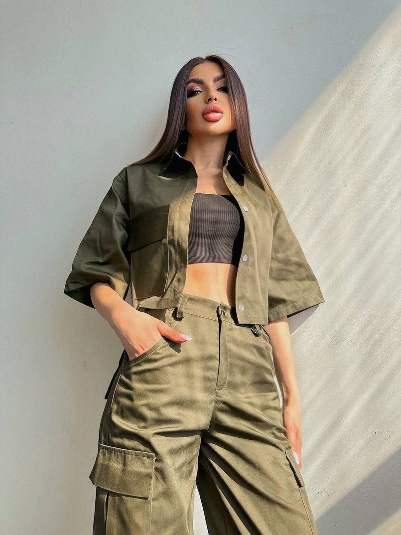 Комплект:  сорочка та штани карго Комплект:  сорочка та штани карго | PUSHKA SHOP