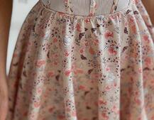 Цветочное платье мини с элементами корсета на косточках  | PUSHKA SHOP