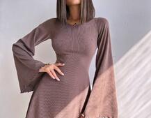 Трикотажна сукня зі шнурівкою на спинці    | PUSHKA SHOP