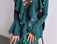 Сукня з воланами  | PUSHKA SHOP