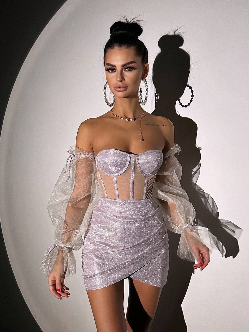 Сяючий комплект: корсет + спідниця  | PUSHKA SHOP