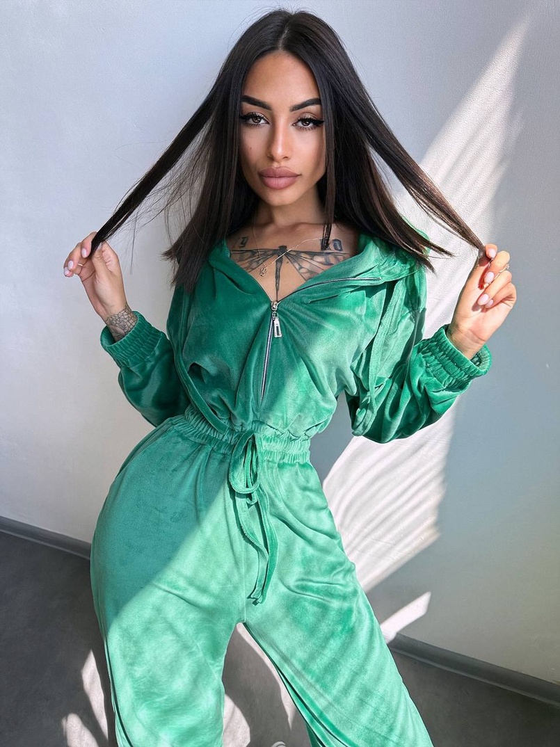 Велюровий комбінезон   | PUSHKA SHOP