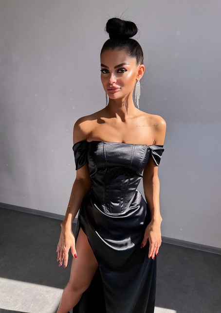 Комплект: корсет + спідниця максі з драпіруванням   | PUSHKA SHOP